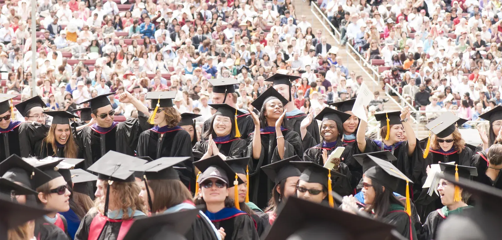 Students at graduation